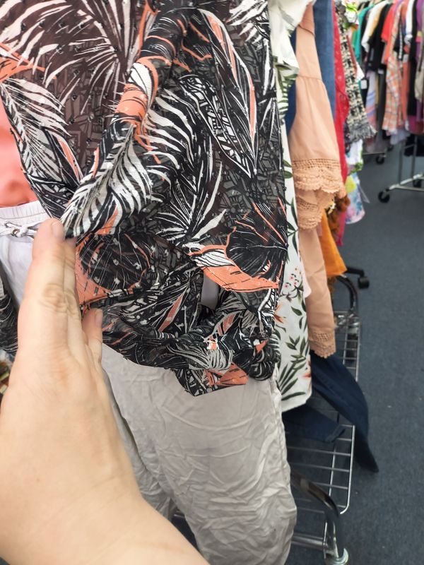 3x/4x Torrid tropical floral kimono gathered sides