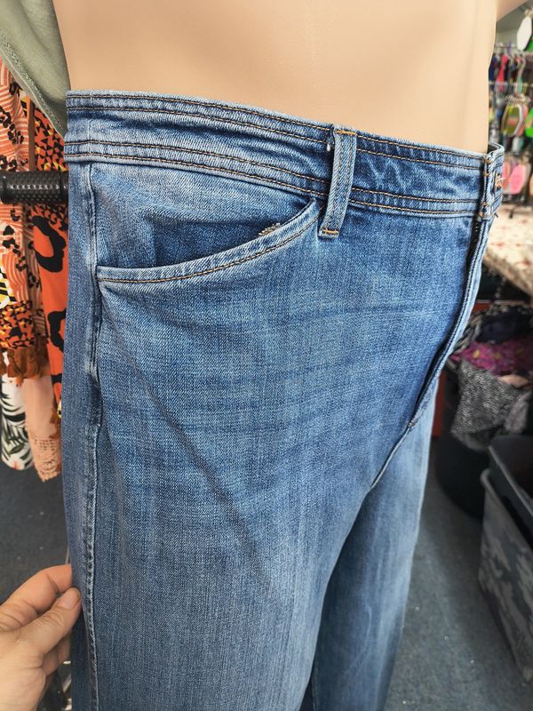 Size 16 Talbots wide leg crop jeans denim capris