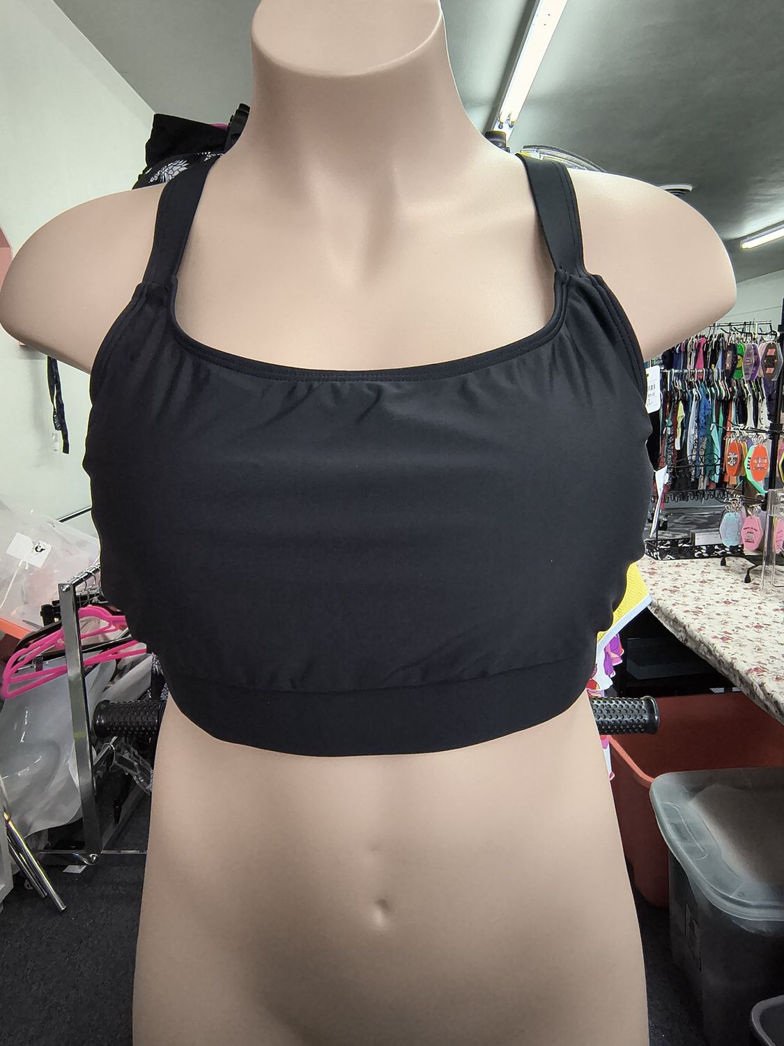 24W Daci black bikini swimsuit top