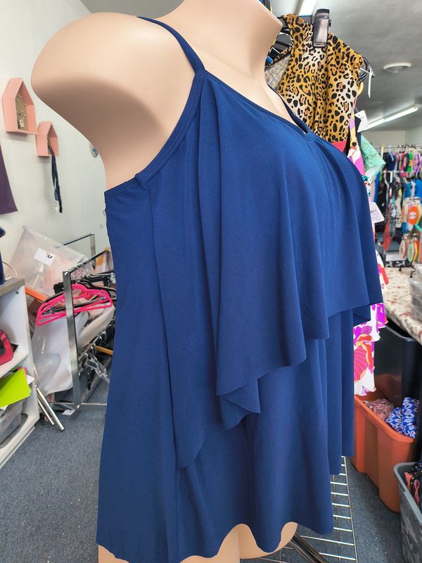 18w/2x Sonnet Shores NWT navy tankini swim top