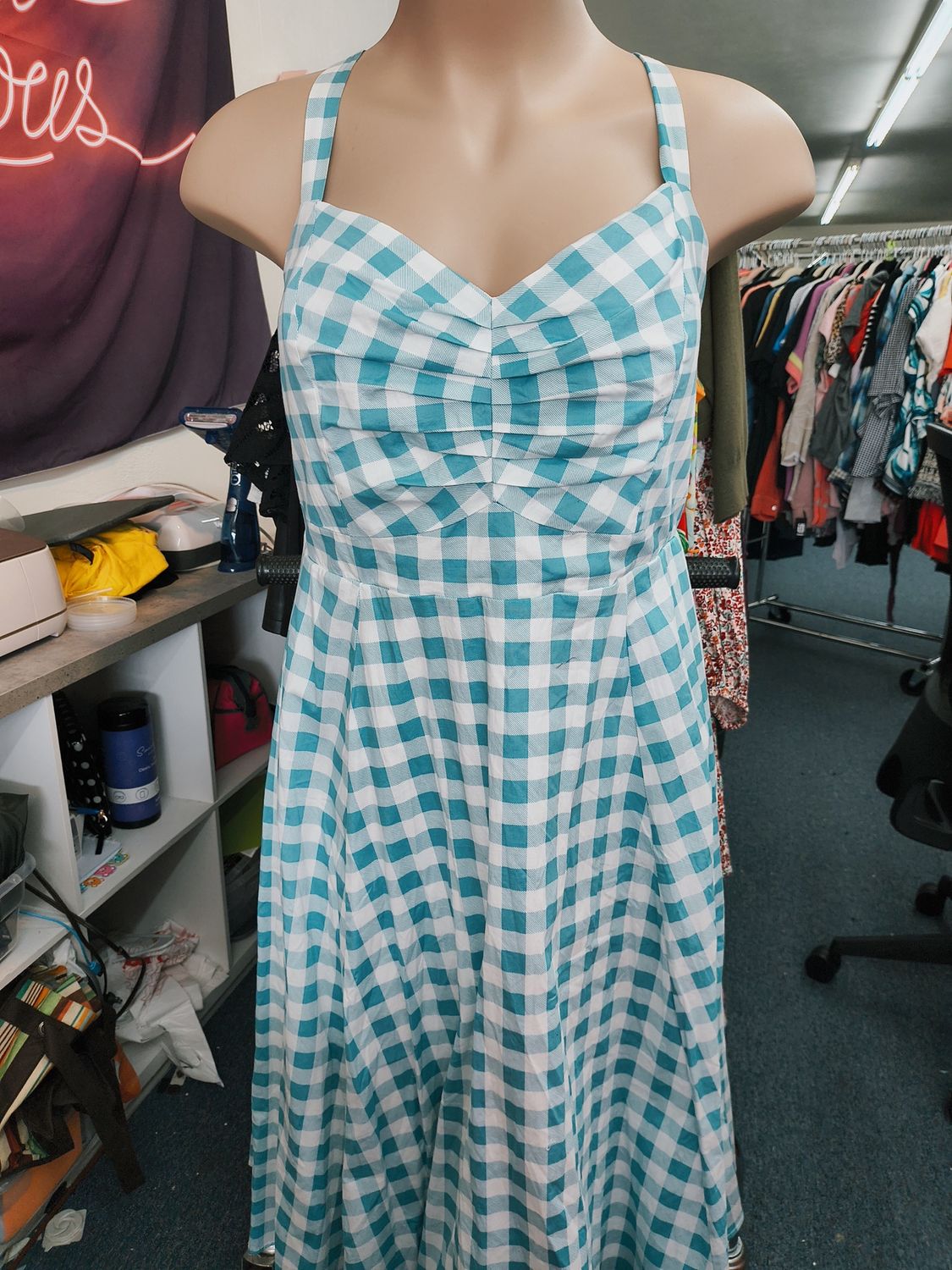 4x Torrid NWT plaid gingham checked midi dress
