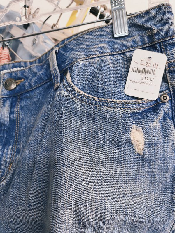 Size 14 Sonoma denim boyfriend shorts cuffed