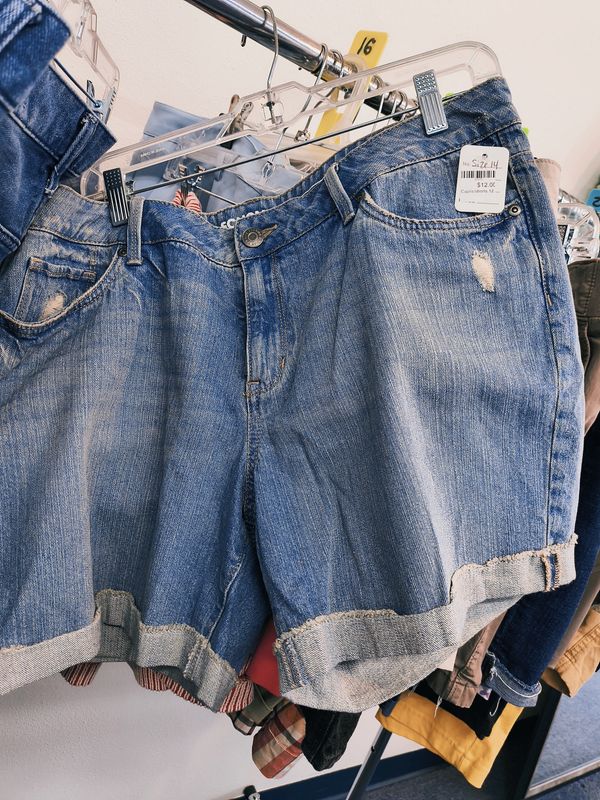 Size 14 Sonoma denim boyfriend shorts cuffed