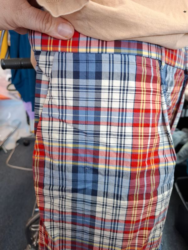 Size 22 Belle Isle Torrid plaid pleated shorts