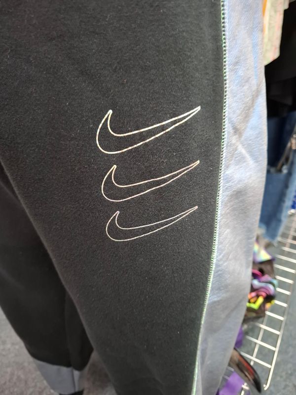 2x Nike black and blue jogger athletic pants sweats