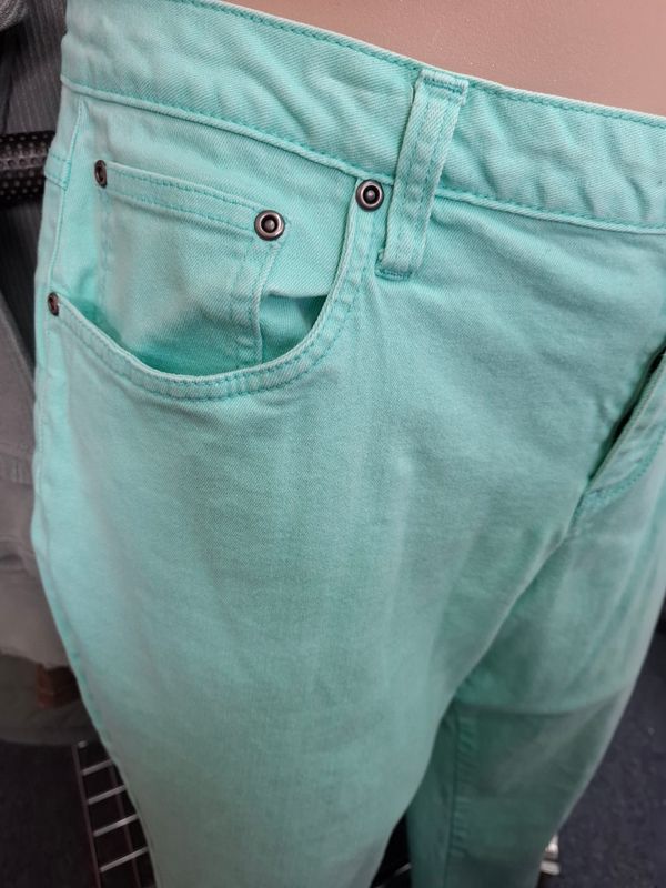 20W Earl Jeans mint colored skinny denim