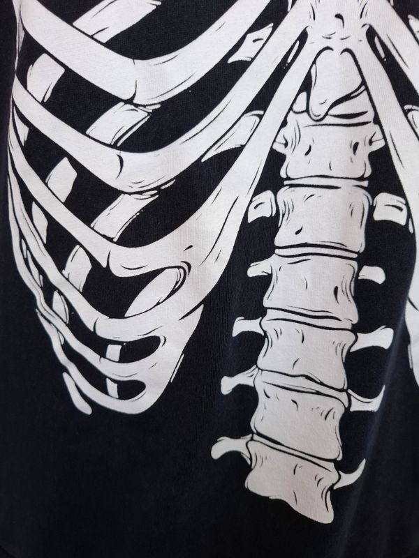 2x Mad Engine black skeleton lungs sweatshirt