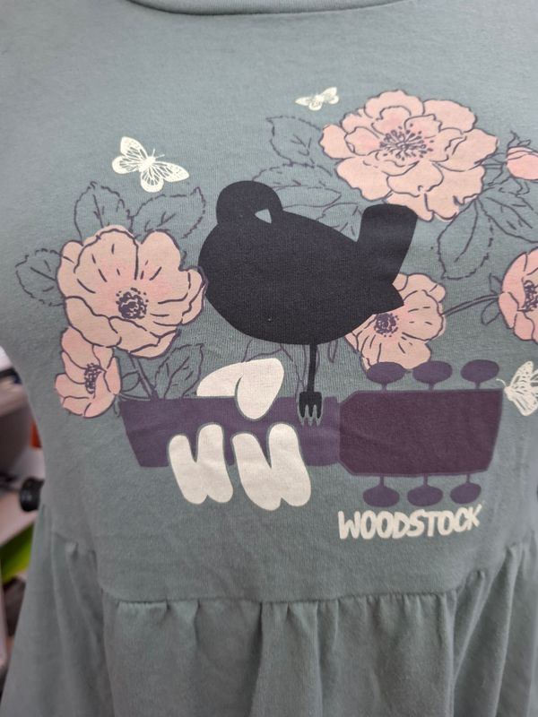 2x Torrid Woodstock concert babydoll t-shirt top floral