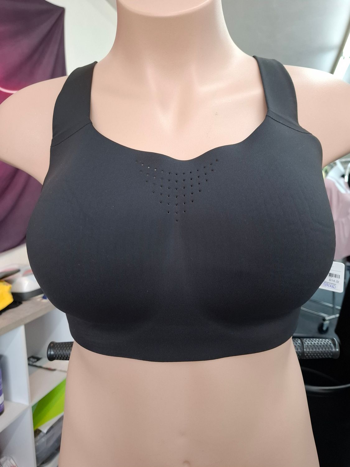 38DDD Victoria's Secret black featherweight sports bra