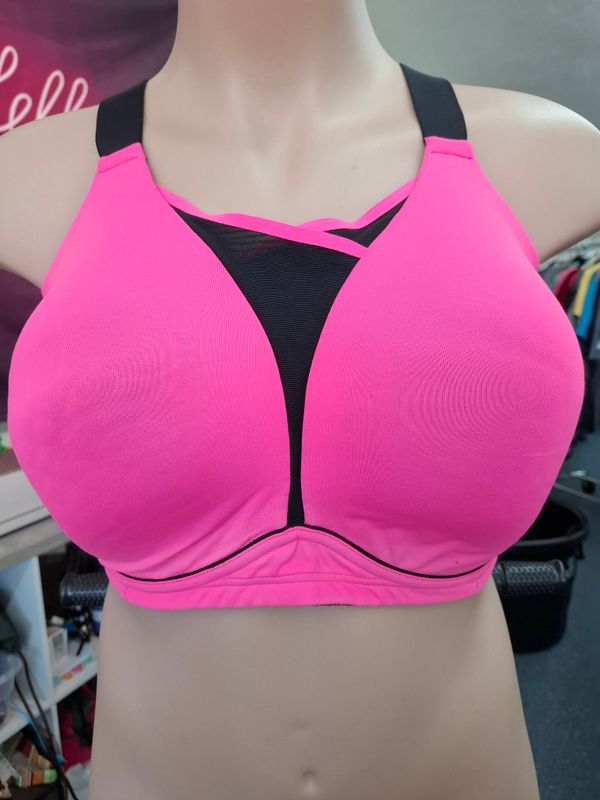 40H Livi Active pink wire free lined sports bra