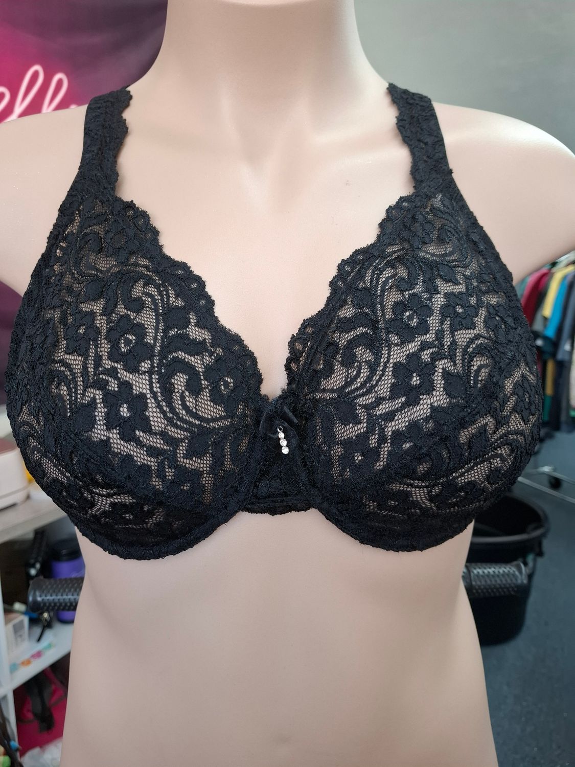 40DD Smart &amp; Sexy black lace underwire bra