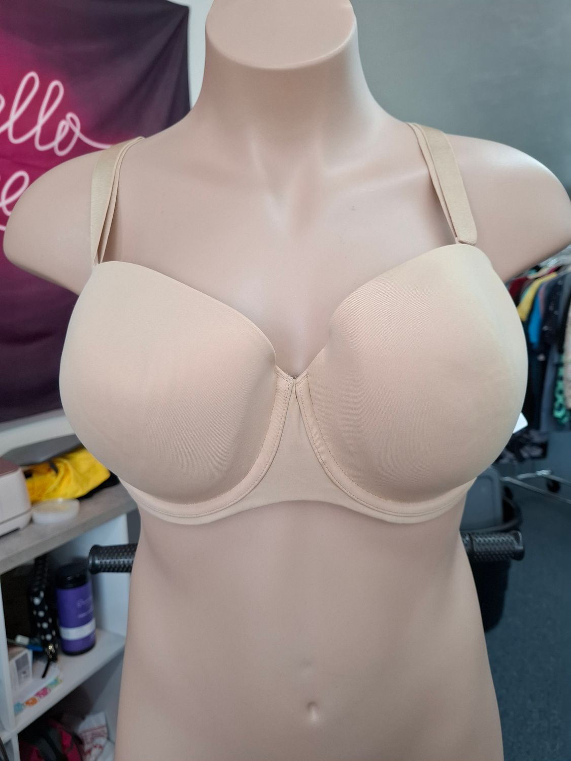 44DD Cacique nude multiway strapless bra