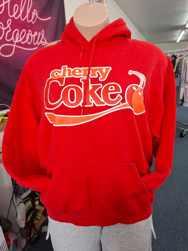 XL Cherry Coke red hoodie sweatshirt