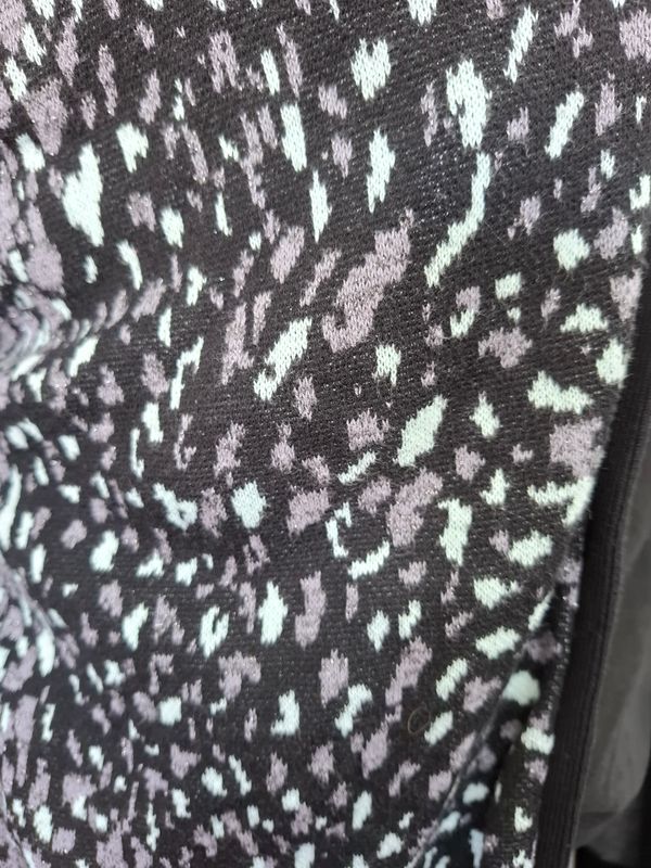 1x Lane Bryant animal print glitter open cardigan sweater