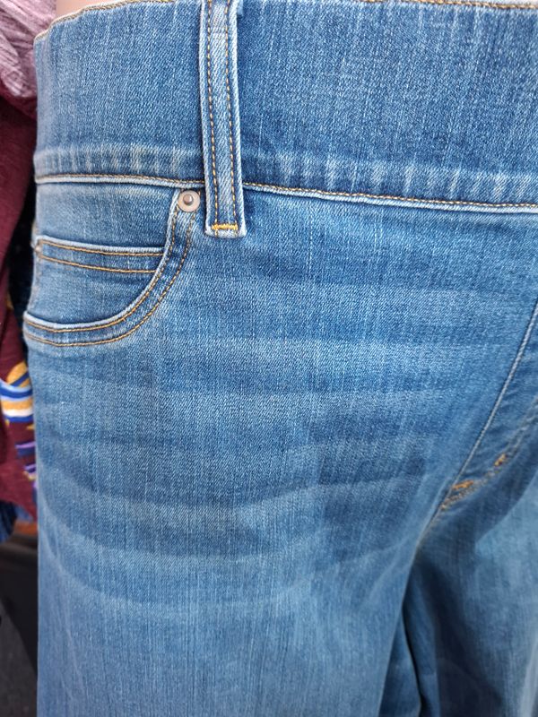 2x/20 Spanx wide leg pull on jeans denim trendy