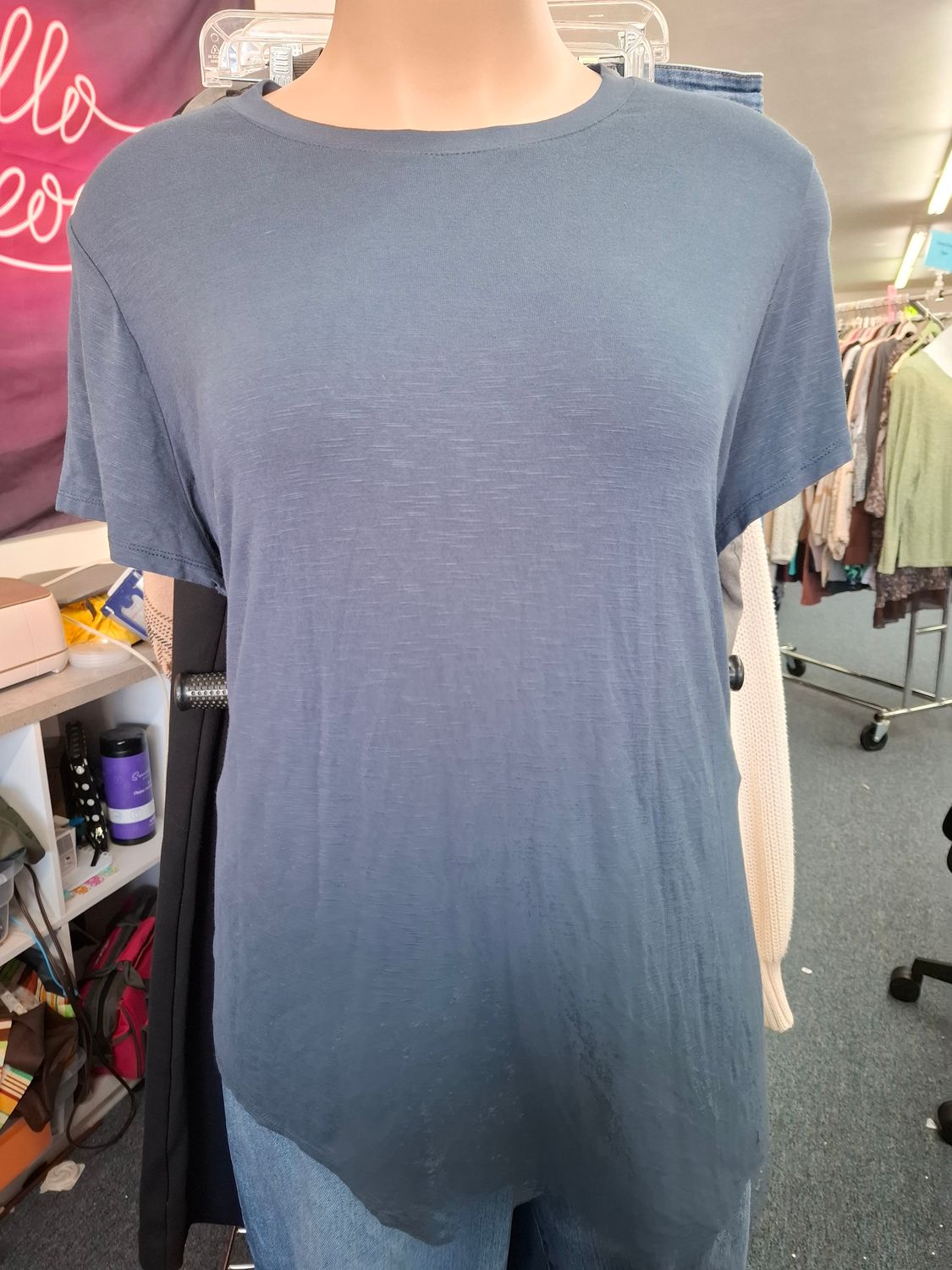 3x Maurices 24/7 blue soft knit t-shirt