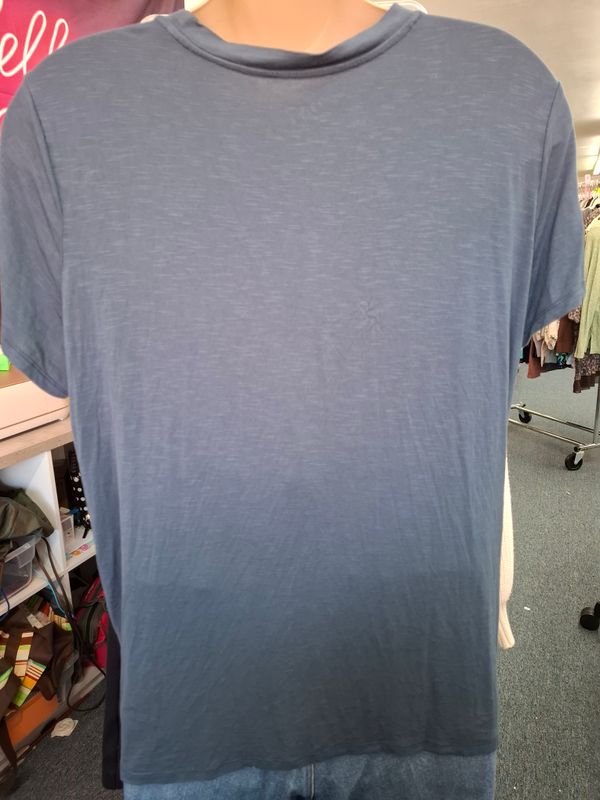 3x Maurices 24/7 blue soft knit t-shirt