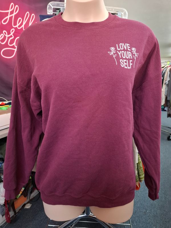 3x Maroon Love Your Self sweatshirt