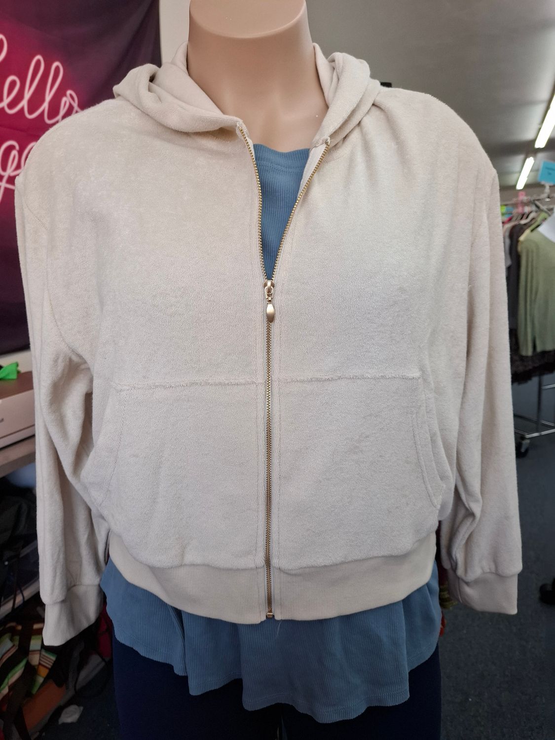 3x Old Navy NWT tan terrycloth cropped zip hoodie