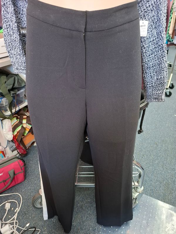 18W Worthington NWT black slim leg dress pants side stripe