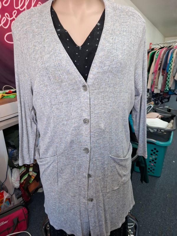 3x Maurices ribbed long cardigan lightweight sweater
