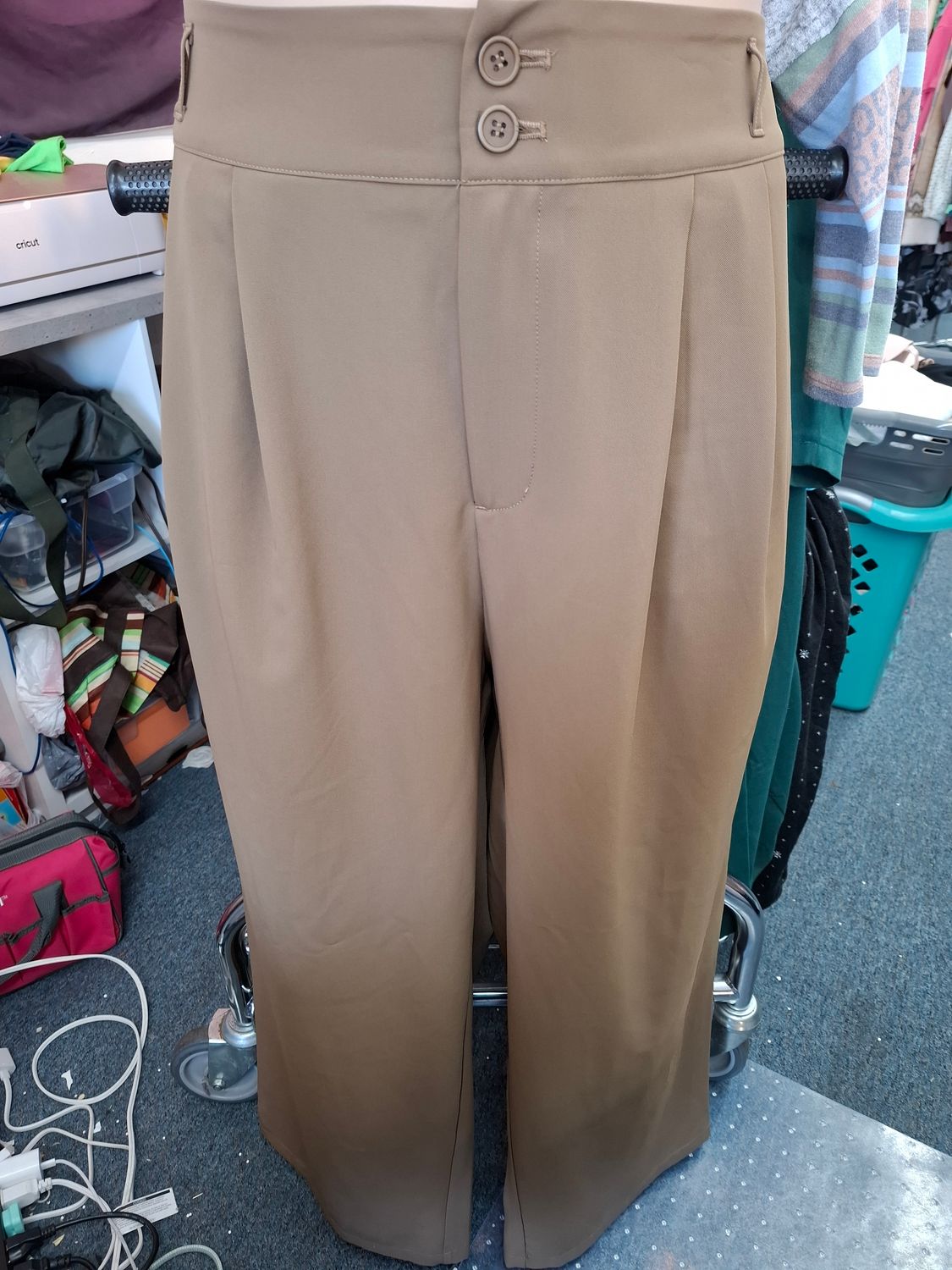 2x 20 Halara brown dress pants wide leg light stretch