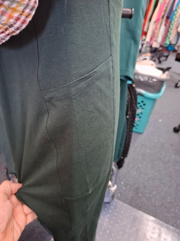 3x Old Navy NWT green pocket knit leggings