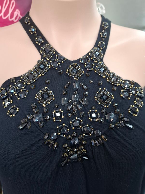 3x Lane Bryant sweater material sleeveless top beading