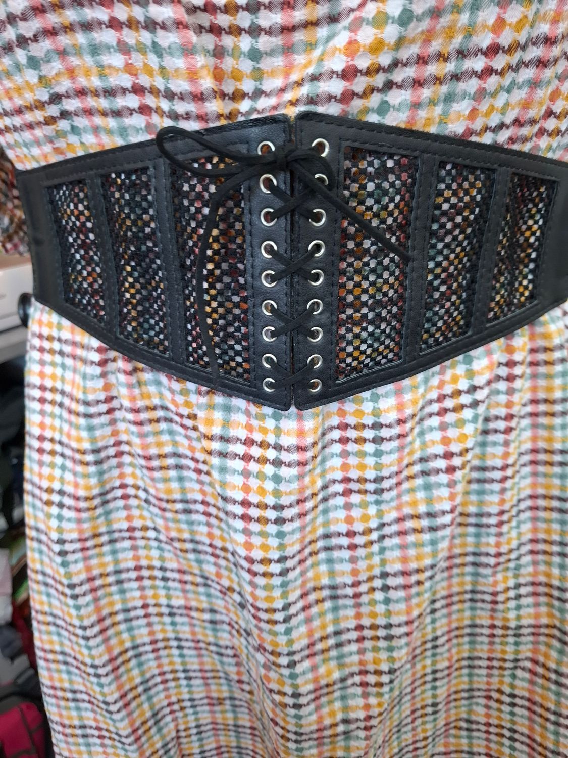 4x Torrid stretch high waist wide belt corset style