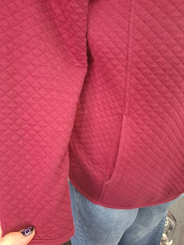 2x Croft &amp; Barrow maroon quilted jacket