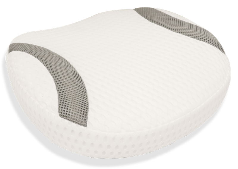 coussin blanc pour spa sur fond blanc 