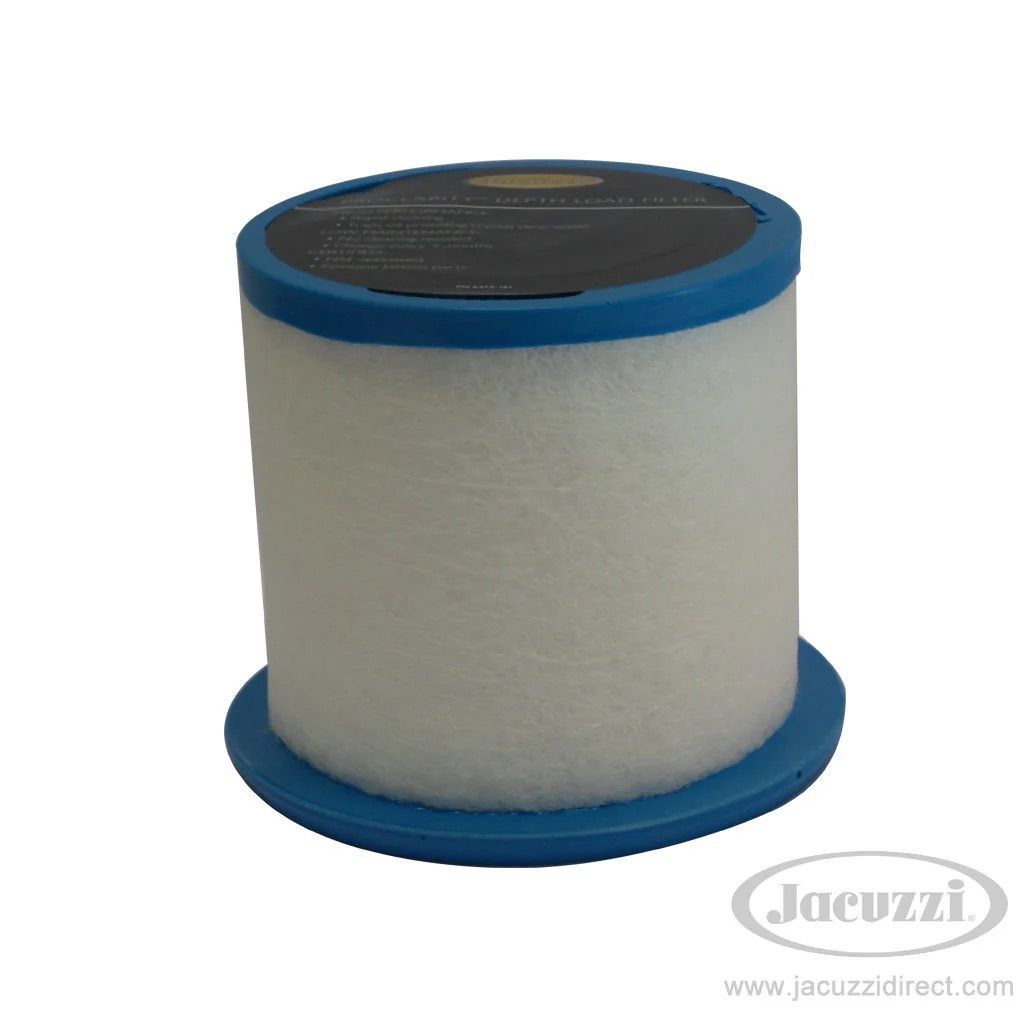 filtre en mousse blanc et bleu pour spa