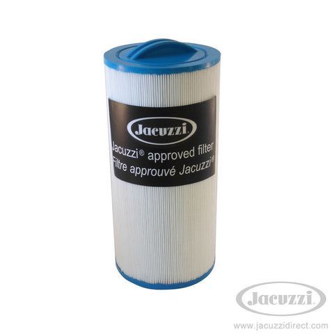 filtre en papier pour spa blanc et bleu