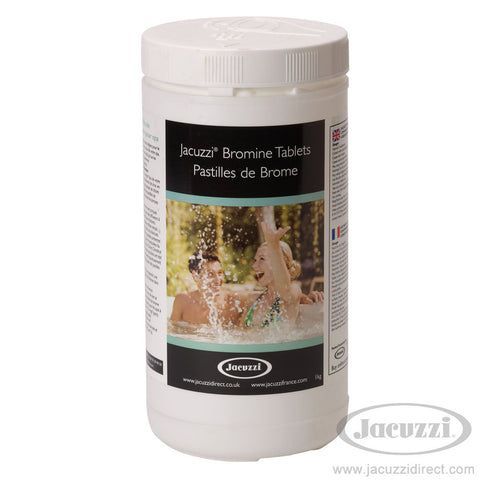 Brome en tablettes 1kg produit entretien spa brome bouteille blanche étiquette noir