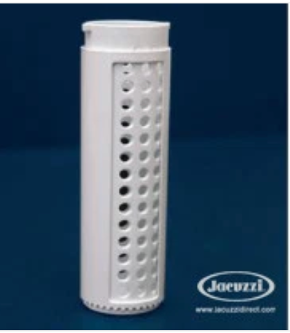 tube blanc avec troue pour diffusé produit spa 