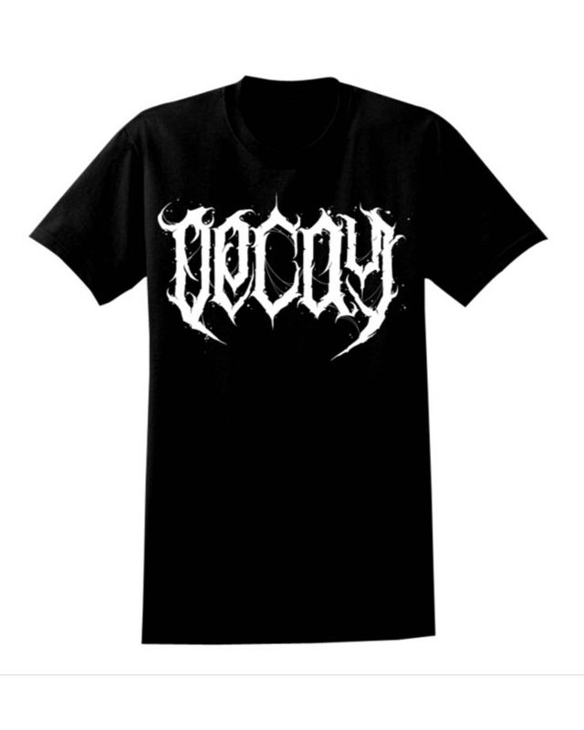 PRE-ORDER "DECAY" Unisex black tee w/ white logo