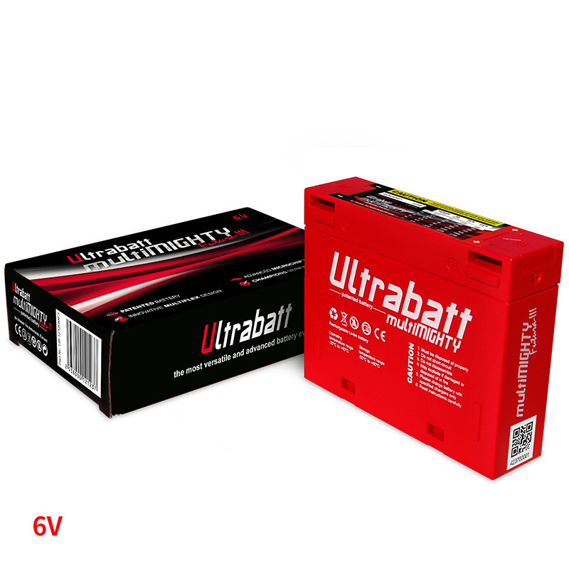 Ultrabatt multiMIGHTY (LiFePO4) 6V 240A, 4,6Ah entspricht einer 12