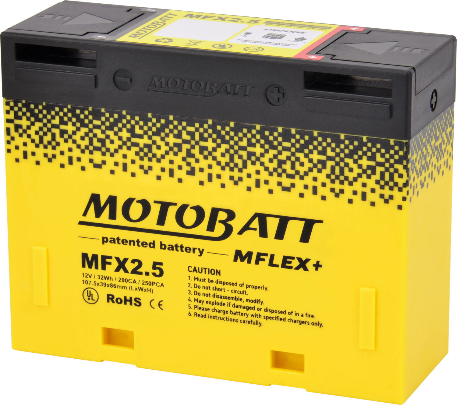 Motobatt MFX2.5 Battery (200CA/250PCA)