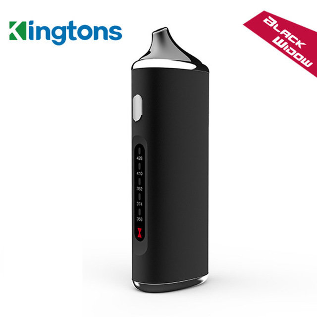 Original Kingtons Dry Herb Vaporizer Electronic Cigarette Black Window Vape E Cigarette 18650 Rechargeable Battery e-cigarettes