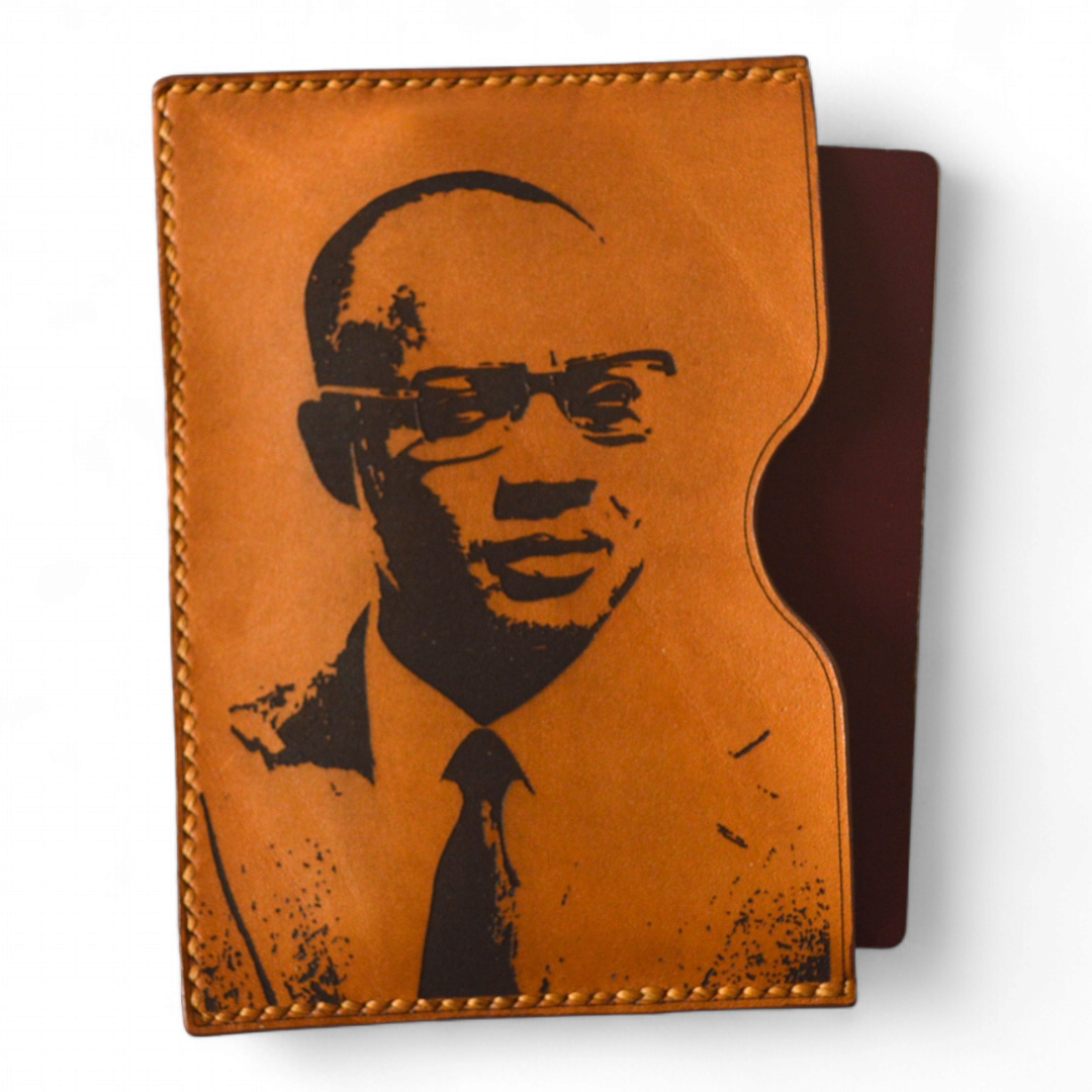Leather Passport Holder - Amilcar Cabral