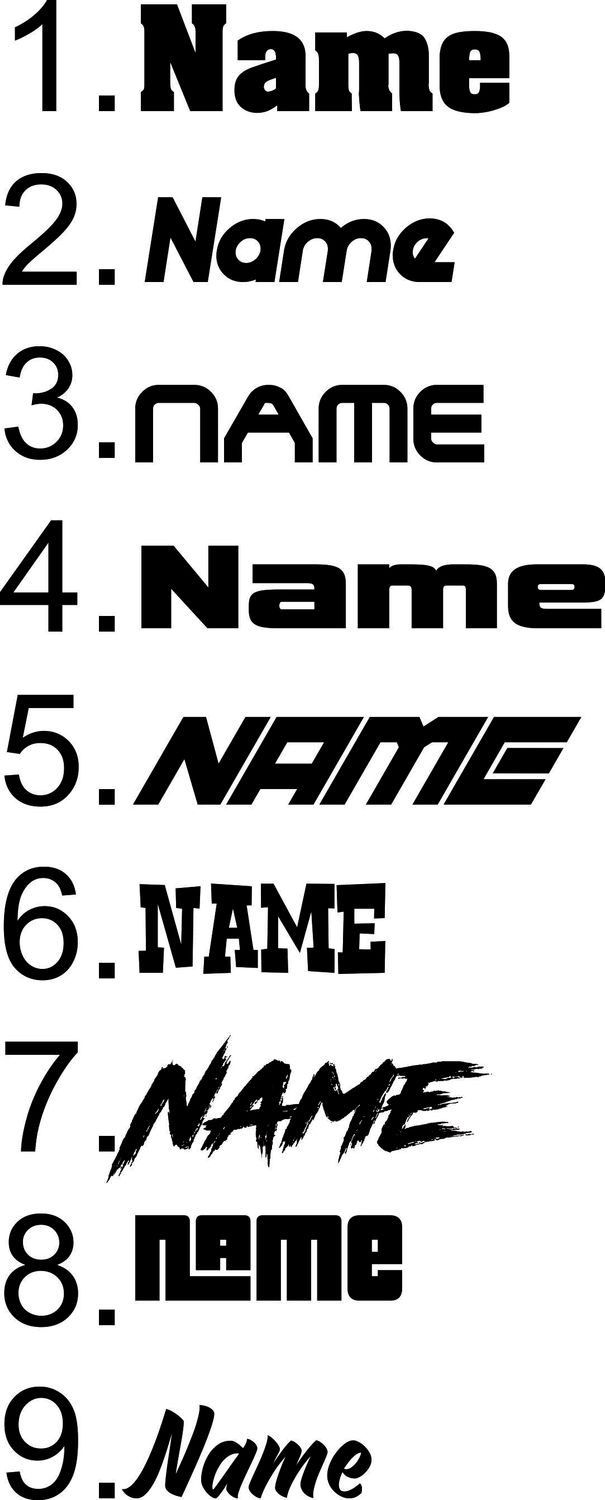 Rider ID Sticker Sheet