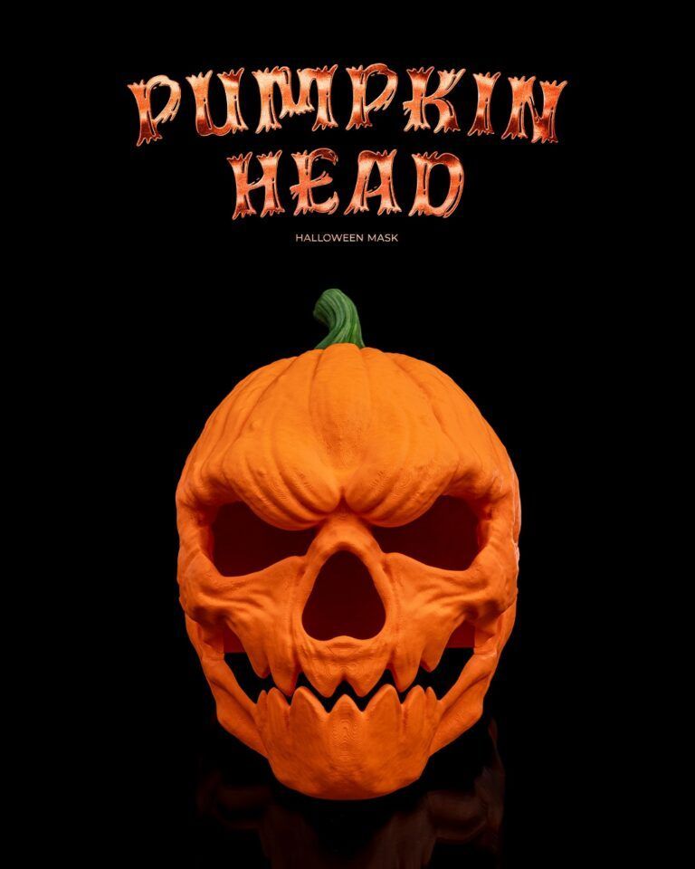 Pumpkin Head Halloween Mask