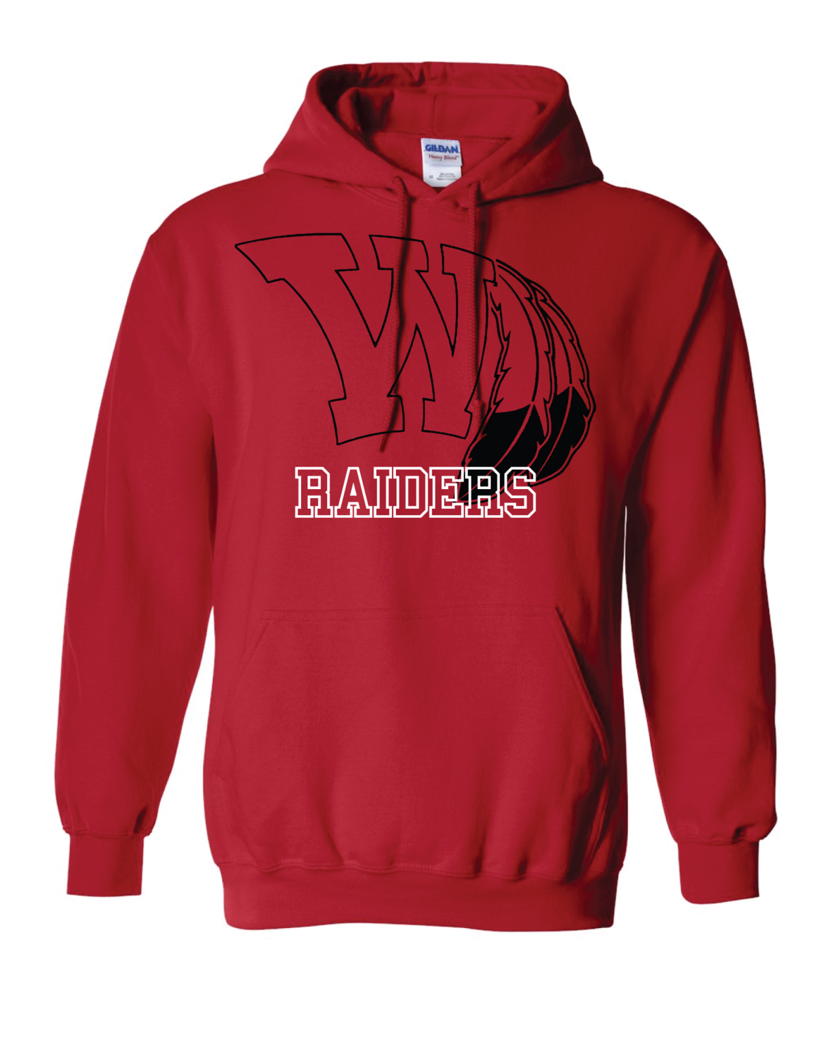 Raiders Fan Heavy Blend Hooded Sweatshirt - Gildan Raiders Fan Heavy Blend Hooded Sweatshirt - Gildan
