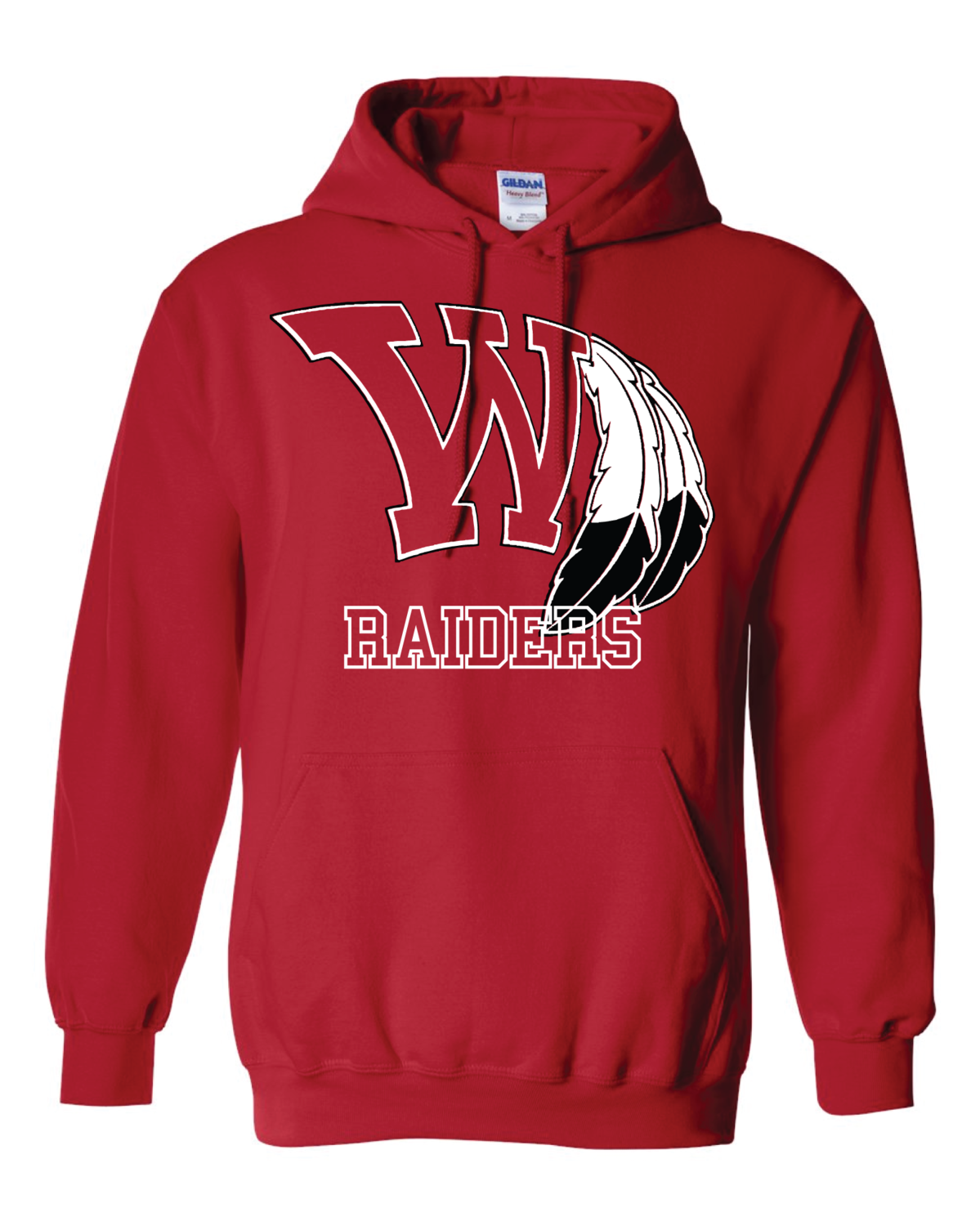 Raiders Fan Heavy Blend Hooded Sweatshirt - Gildan Raiders Fan Heavy Blend Hooded Sweatshirt - Gildan