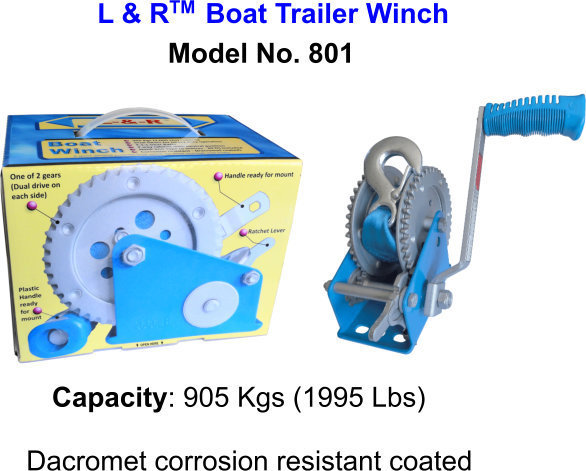 L & R Boat Trailer Winch