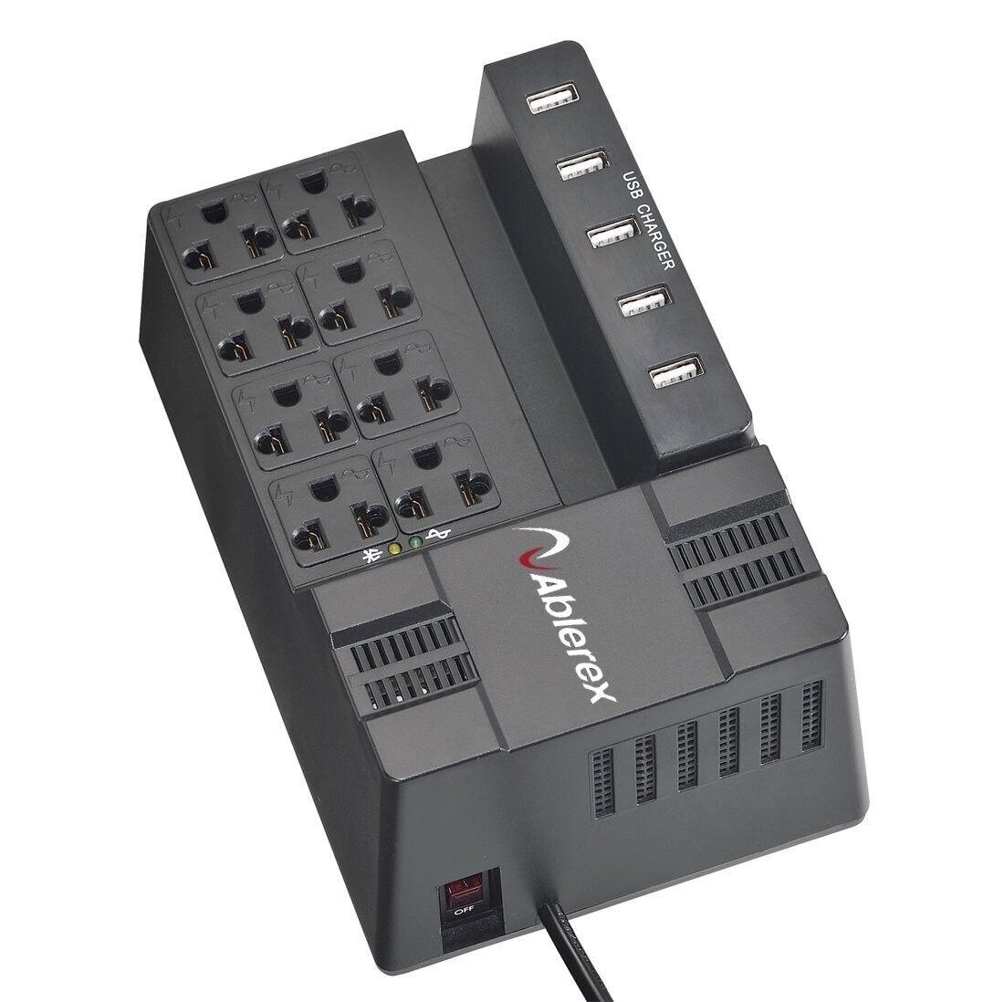 Regulador de voltaje Alblerex 1200VA 8 tomas