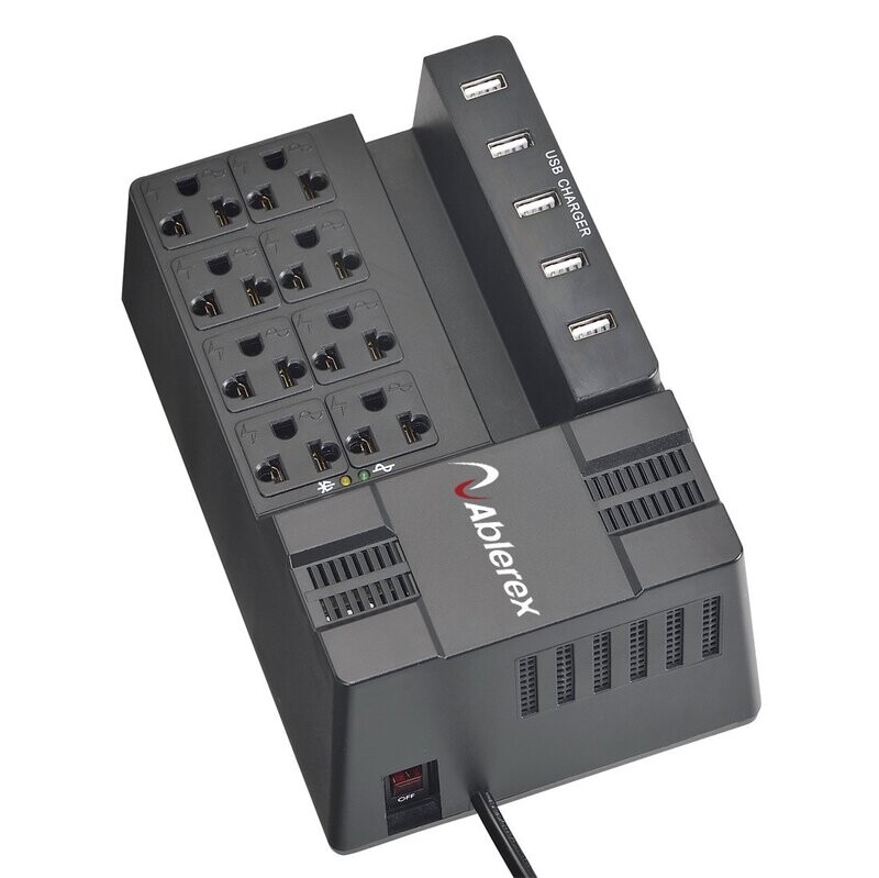 Regulador de voltaje Alblerex 1200VA 8 tomas Regulador de voltaje Alblerex 1200VA 8 tomas