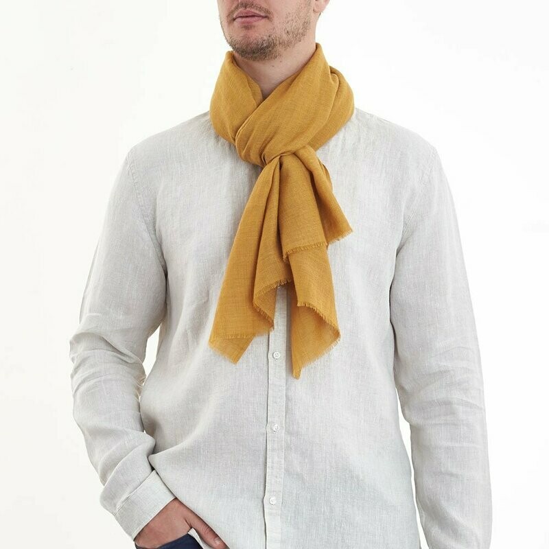 Wool Silk Twill Men's Scarf | DLUX