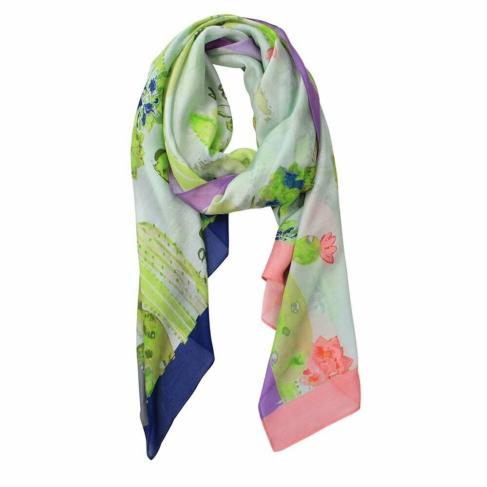 Cactus Scarf - one only!, Colours: Lime