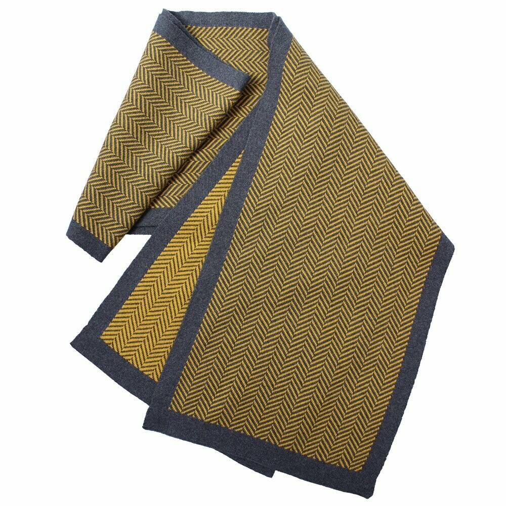 Herringbone Chevron Knit Pure Cotton Scarf - Last one!